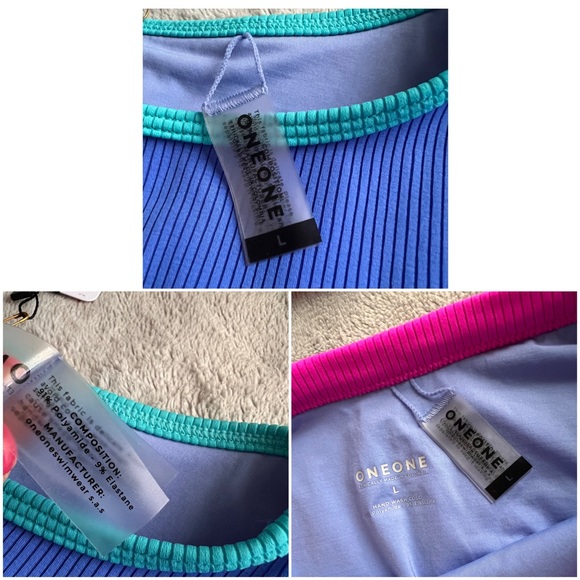 NWT Free People OneOne Two-Piece Ribbed Swimsuit Brenda Gaby Crop Surf  Bilbao - Picture 14 of 16